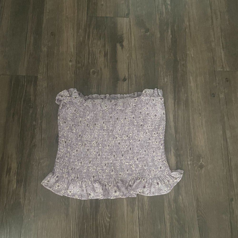 Light Purple Smocked Tube Top